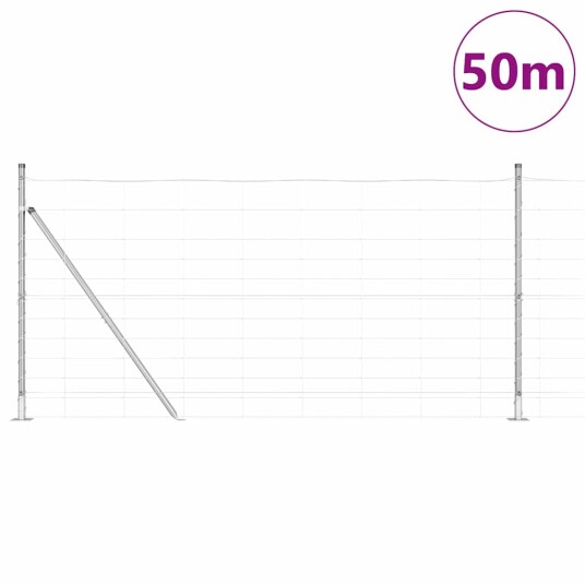  Feltgjerde 1,2 x 50 m i galvanisert stål