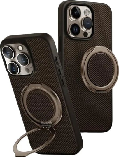 UNIQ Keva Air Magclick Charging GripFit Case for iPhone 16 Pro - Brown