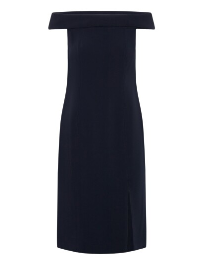 Lauren Ralph Lauren Strtch Modern Crepe Wvn Dresses   Navy   44