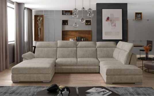 Seksjon Eltap Evanell 336x211x102 cm Dora 21 Beige Venstre