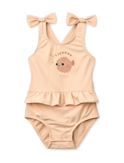 Liewood Amara Baby Swimsuit W Bow Pink 62