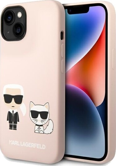 Karl Lagerfeld iPhone 14 Hardcase Karl & Choupette MagSafe Lys Rosa