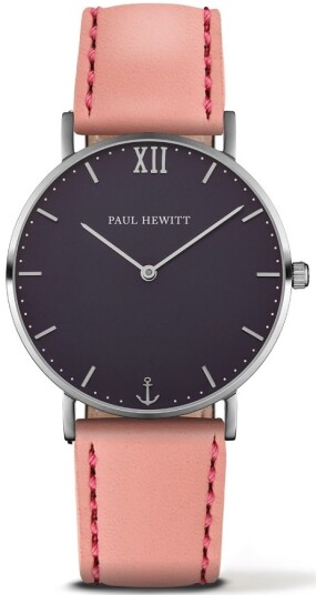 Paul Hewitt Dameklokke PH 6455245L Sailor Line Sort/Lær Ø39 mm