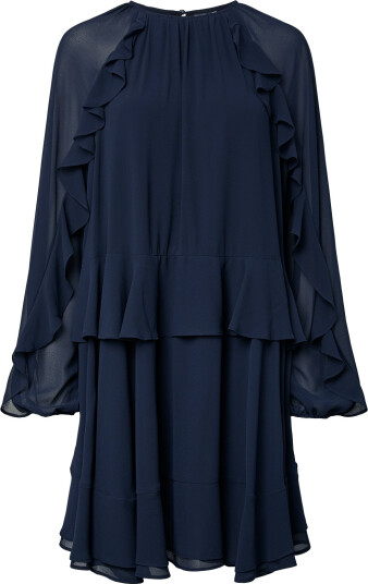 YAS Yasmilva Ls Dress S. Noos Navy 42