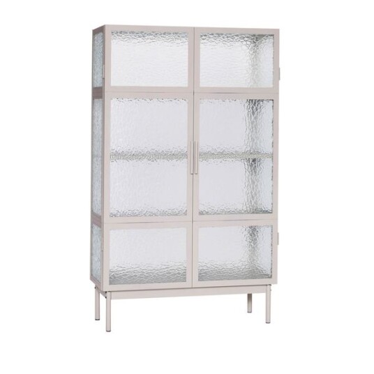 Hübsch Plex Vitrineskap 92x151 cm Grå
