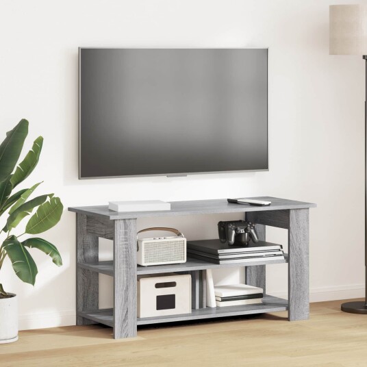 TV stativ Grå Sonoma 100 x 40 x 50 cm TV stativ Grå Sonoma 100 x 40 x 50 cm