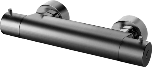 Tapwell EVM168 Dusjbatteri Brushed Black Chrome