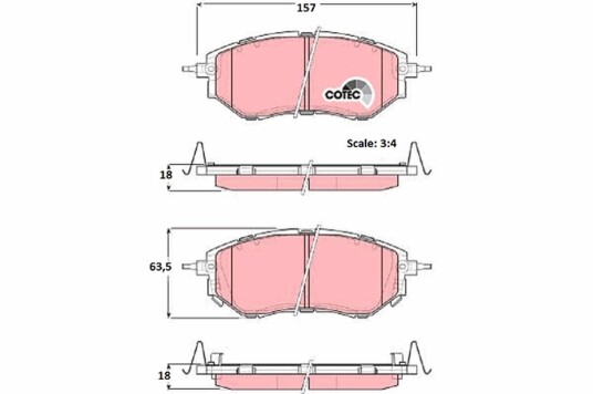 Bremseklosser TRW GDB3372 Bremseklosser TRW GDB3372