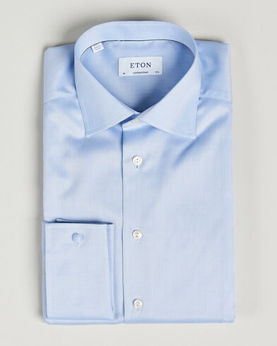 Eton Contemporary Fit Shirt Double Cuff Blue Eton Contemporary Fit Shirt Double Cuff Blue
