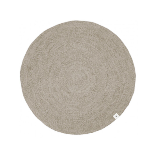 Classic Collection Merino teppe rundt Oat, 200 cm