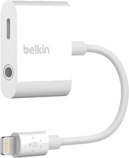 Belkin Audio + Ladereadapter 3,5mm Lightning Hvit Belkin Audio + Ladereadapter 3,5mm Lightning Hvit