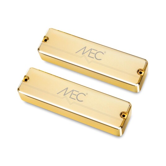 Mec Passive Soapbar Bass Pickup Set Metal Cover, 6-String - Gull Mec Passive Soapbar Bass Pickup Set Metal Cover, 6-String - Gull