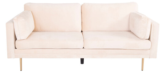 Boom sofa 3 seter velour beige.