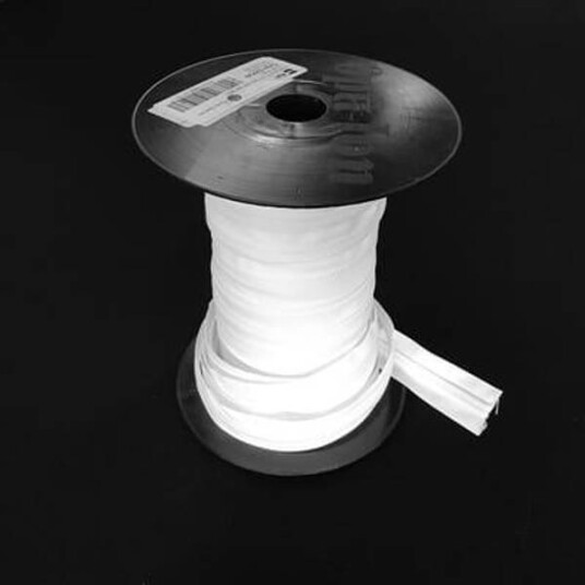 GLIDELÅS SPIRAL 10 MM YKK METERVARE HVIT
