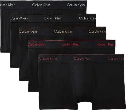 Calvin Klein Low Rise Trunk 5Pk BLACK BODIES W BISCOTTI ESTABLISHE M