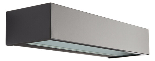 Sg Armaturen As Edge direct vegglampe ned 10W 2700 Kelvin dimbar IP65 - Grafitt