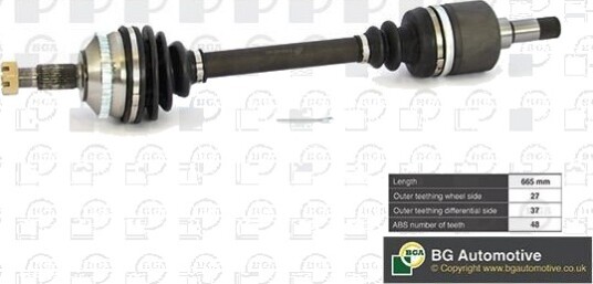 Drivaksel BGA DS1418L