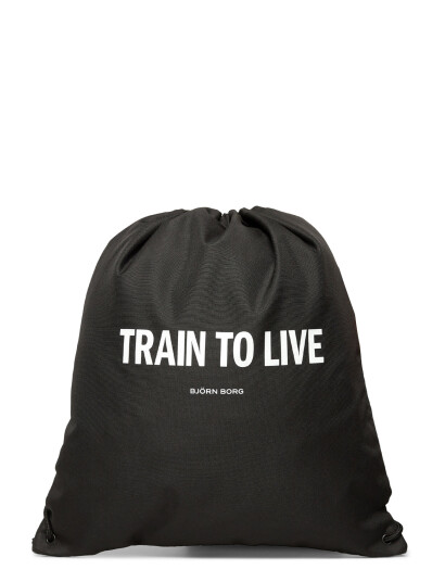 Björn Borg Borg Logo Drawstring Bag - Black - ONE SIZE