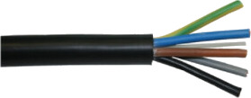 TECCON Tec Flex Kabel 5G10mm² sort metervare TECCON Tec Flex Kabel 5G10mm² sort metervare