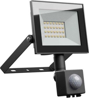 Spectrum 20W lyskaster   IP44 sort PIR sensor   Dimbar : Ikke dimbar Kulør : Kald