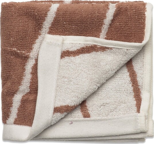 OYOY Living Design Raita Wash Cloth Pack Of 2 Brown 30X30CM OYOY Living Design Raita Wash Cloth Pack Of 2 Brown 30X30CM