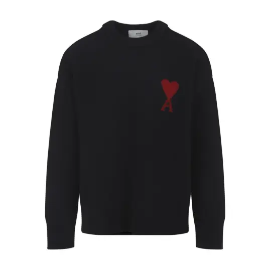 Ami Paris Herre Strikkevarer Svart XS,