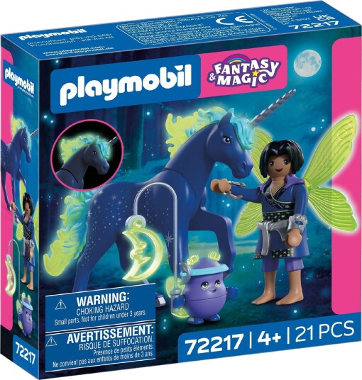 Playmobil Fantasy & Magic 72217 Enhjørning Måneskinn Med Fe Byggesett 4+ År 21 Deler