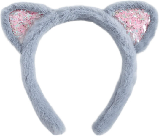 Mango Kitten Ear Hairband Grey ONE SIZE
