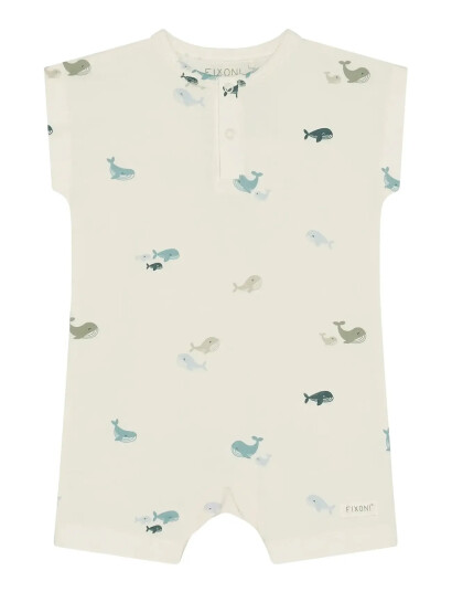 Blå Romper Ss Cream 74