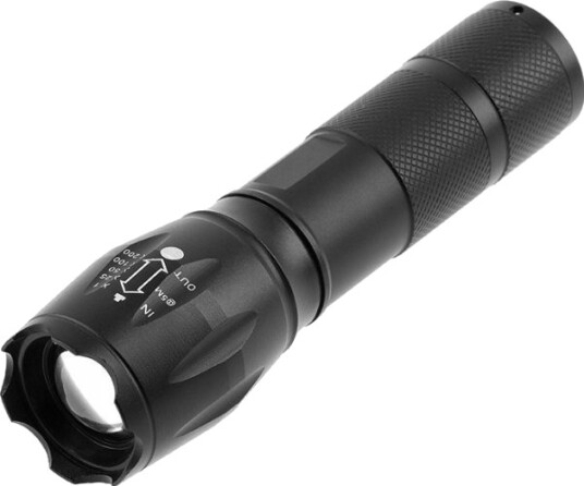 Gtv Lommelykt Sos Zoom På Batteri 3Xaaa 1,5 V 5 W 300 Lm 6400 K 200 M Ip44 Svart Gtv Lommelykt Sos Zoom På Batteri 3Xaaa 1,5 V 5 W 300 Lm 6400 K 200 M Ip44 Svart