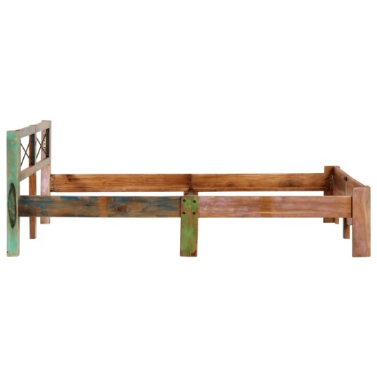 vidaXL Sengeramme gjenvunnet heltre 160x200 cm 8719883571348