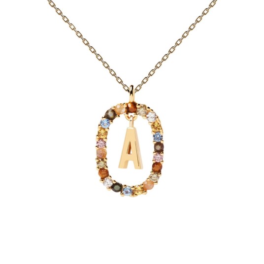 PD Paola Letter Necklace Gold A PD Paola Letter Necklace Gold A