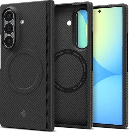 Spigen Air Skin Aramid MagSafe Mobildeksel til Samsung Galaxy Z Fold8 Ultra - Svart