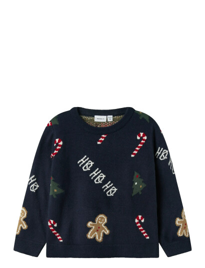 name it Nmmrasko Ls Knit Box Navy 104
