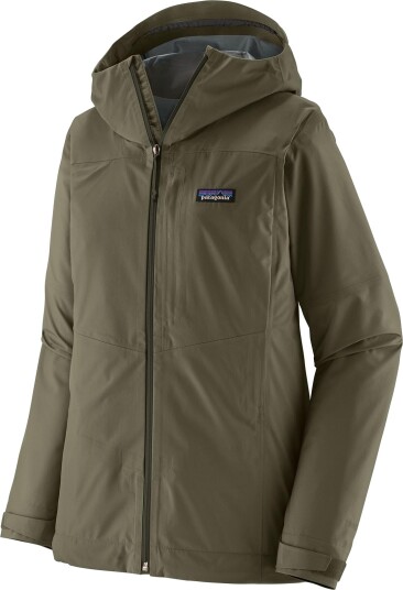 Patagonia Women"s Boulder Fork Rain Jacket Basin Green M