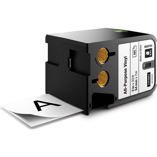 DYMO Dymo XTL industri vinyl tape (54 mm) - sort på hvit