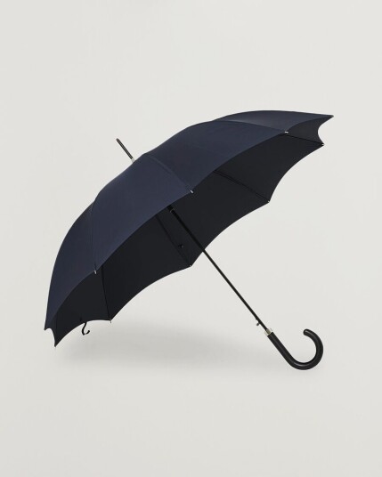 Fox Umbrellas Hardwood Automatic Umbrella Navy Fox Umbrellas Hardwood Automatic Umbrella Navy