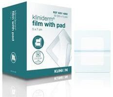 Klinion Wound Care Kliniderm Film Steril med sårpute 5x7,2cm   50 stk