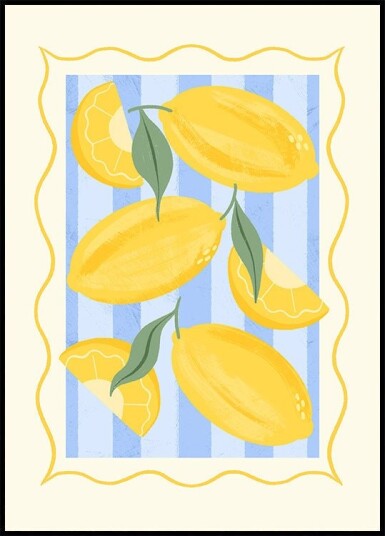 Lemons of Italy Poster Plakat / 100x150cm