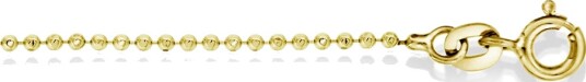 Pan Jewelry Kulekjede i 925 forgylt sølv 60 cm