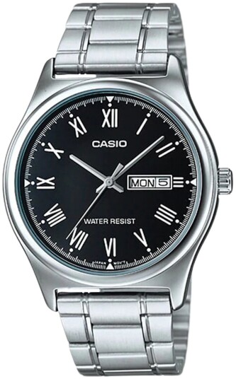Casio Herreklokke MTP V006D 1BUDF Classic Sort/Stål Ø42 mm