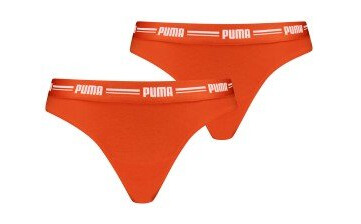 Puma Truser 2P Logo Waistband String Oransje Large Dame