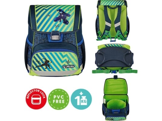 Herlitz Tursekk Skoleryggsekk Loop Funky Ninja 6 9 År Herlitz