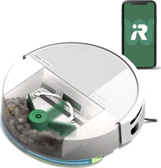iRobot Roomba 205 Robotstøvsuger med Gulvmopp og DustCompactor - Hvit