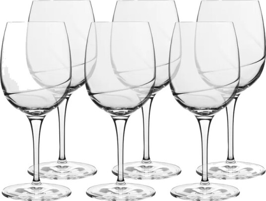 Luigi Bormioli Aero rødvinsglass 6 pakning 36,5 cl