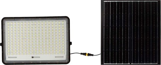 V Tac 30W LED solcelle lyskaster 6400K 2600lm IP65 inkl. solcellepanel og fjernkontroll aluminium Kulør : Kald