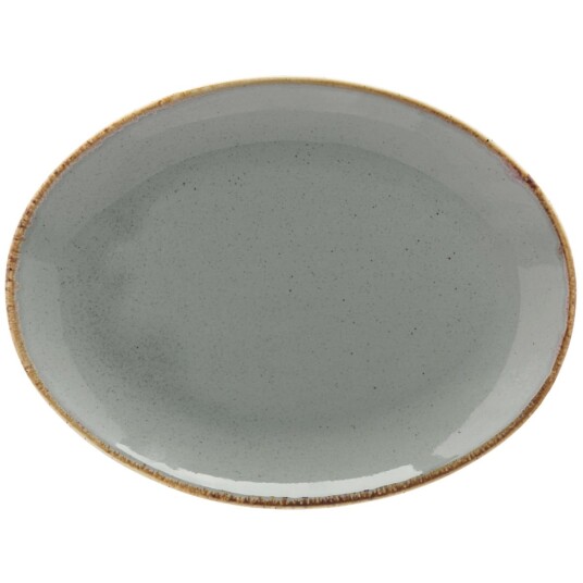 Vega Serveringsfat Sidina ovalt 24x18x2.8 cm Grå Oval 6 Stykk / Forpakning