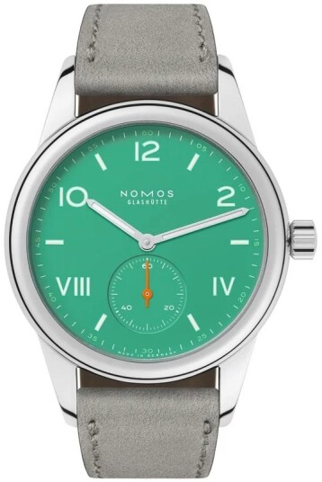 Nomos Glashütte Dameklokke N 715.GB Club Campus Grønn/Lær Ø36 mm Nomos Glashütte Dameklokke N 715.GB Club Campus Grønn/Lær Ø36 mm