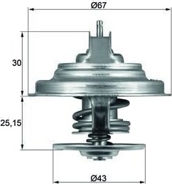 Termostat MAHLE ORIGINAL TX 31 92D S Termostat MAHLE ORIGINAL TX 31 92D S