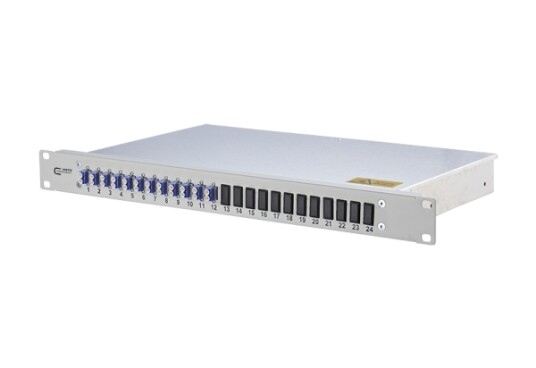 Metz Connect Opdat Lc Grå Rackmontering 1U 482,6 Mm 44,5 Mm 1502597412 E